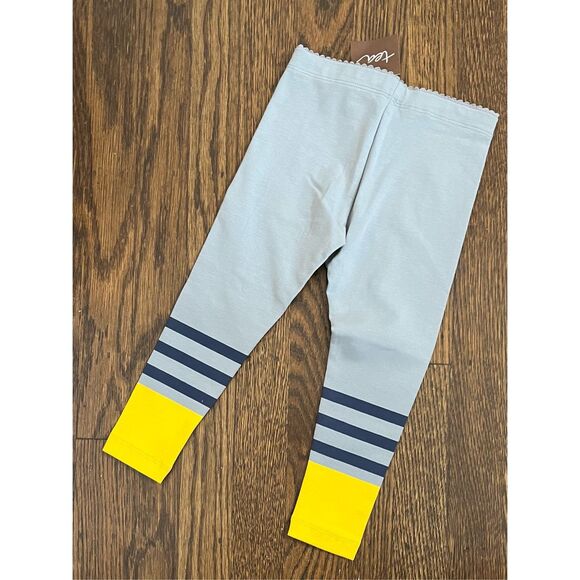 NEW Tea Collection Toddler Girls 2 Graphic Stripes Leggings - Picture 2 of 3